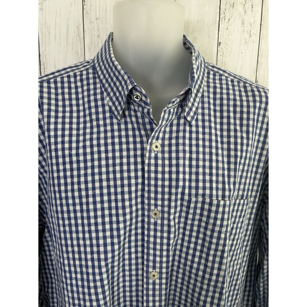 Men's Tommy Bahama Jeans Button Down Shirt Long Sleeve Size XXL Gingham